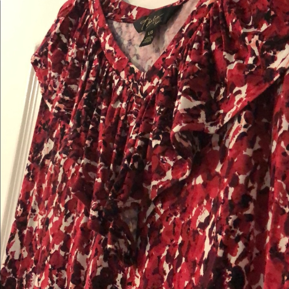 Thalia Sodi Ruffle Neck Shell - Picture 2 of 4